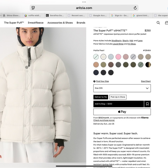 Puffer Jacket - Cream - Picture 6 of 6